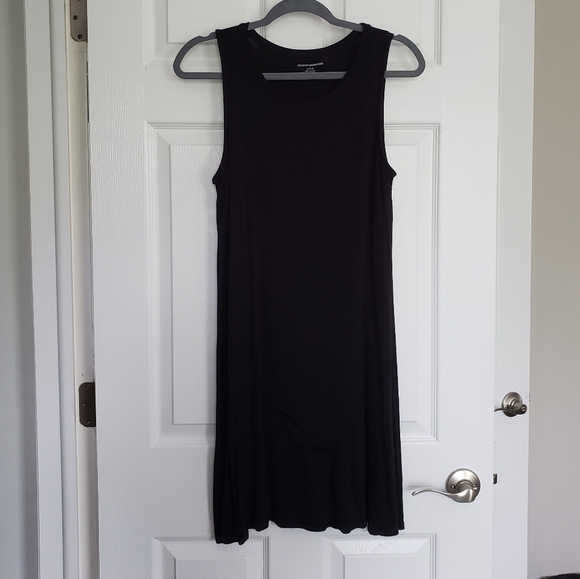 Solid Black Tank Swing Dress - Picture 4 of 5